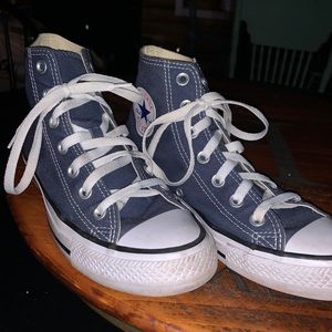 Blue Hightop Converse